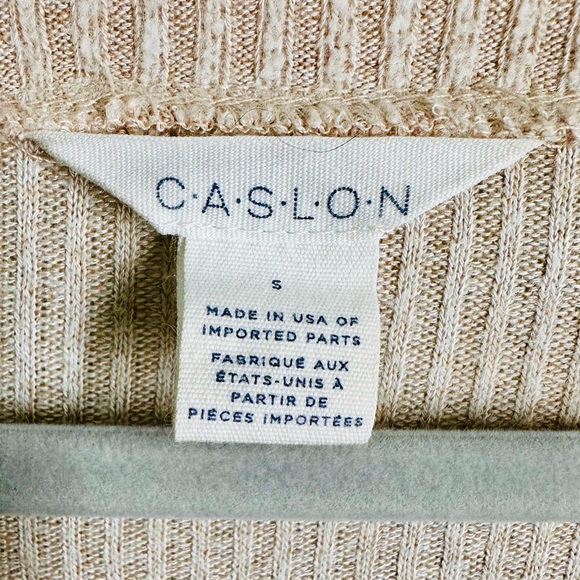 Caslon V-Neck oversized ribbed shirt. Size small. - Picture 5 of 6